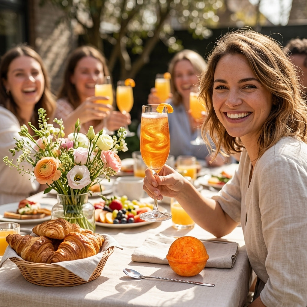 Mimosa Cocktail Bomb [- Orange-Zesty Bubbly Drink Bomb for Mocktails & Cocktails