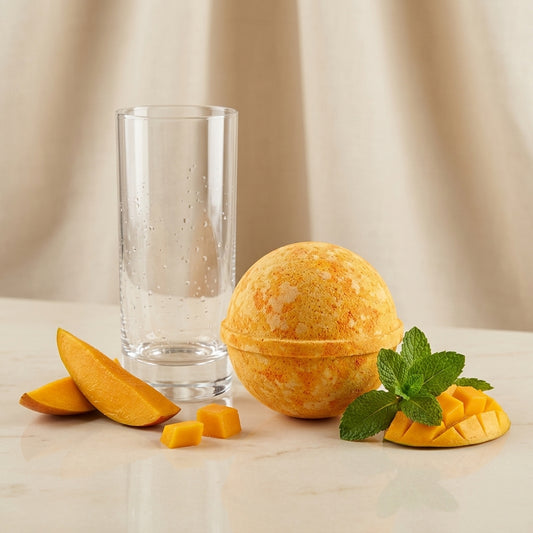 Sunrise Mango Cocktail Bomb – Alphonso Mango & Citrus Fizzy Drink Bomb