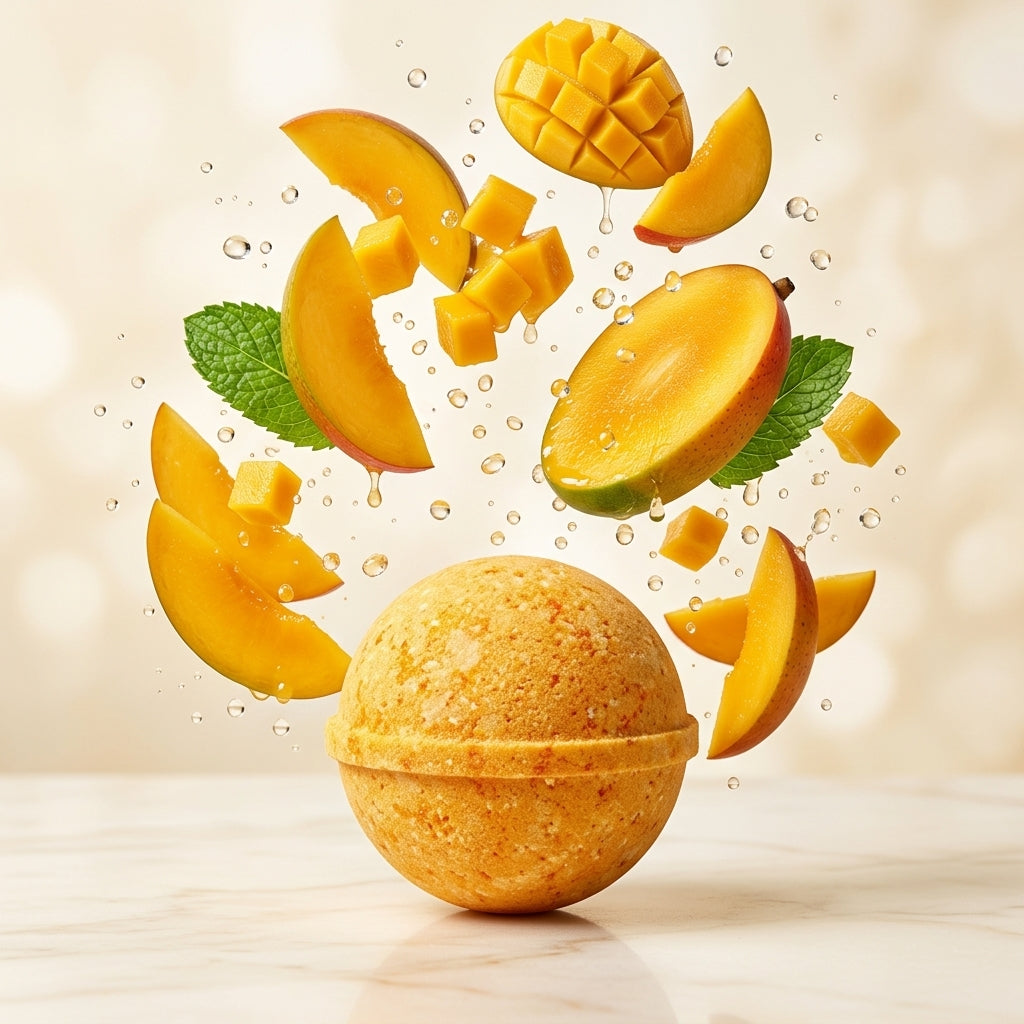 Sunrise Mango Cocktail Bomb – Alphonso Mango & Citrus Fizzy Drink Bomb
